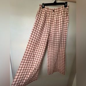 Lou & Grey Gingham Linen Pants